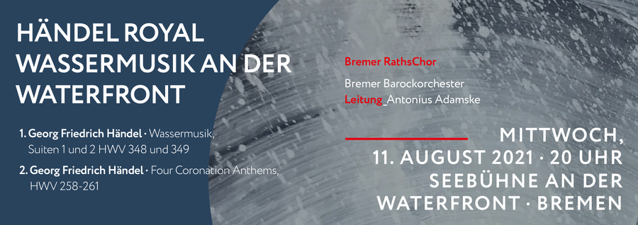 Plakat: Händel royal - Wassermusik an der Waterfront