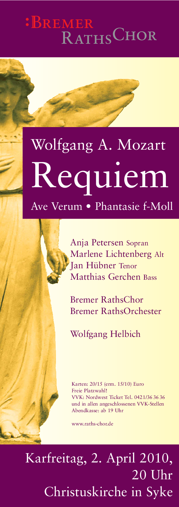 Plakat Passions-Konzert 2010