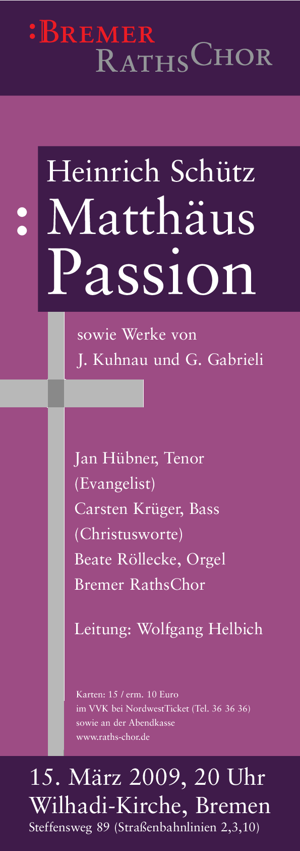 Plakat Schütz-Passion 2009