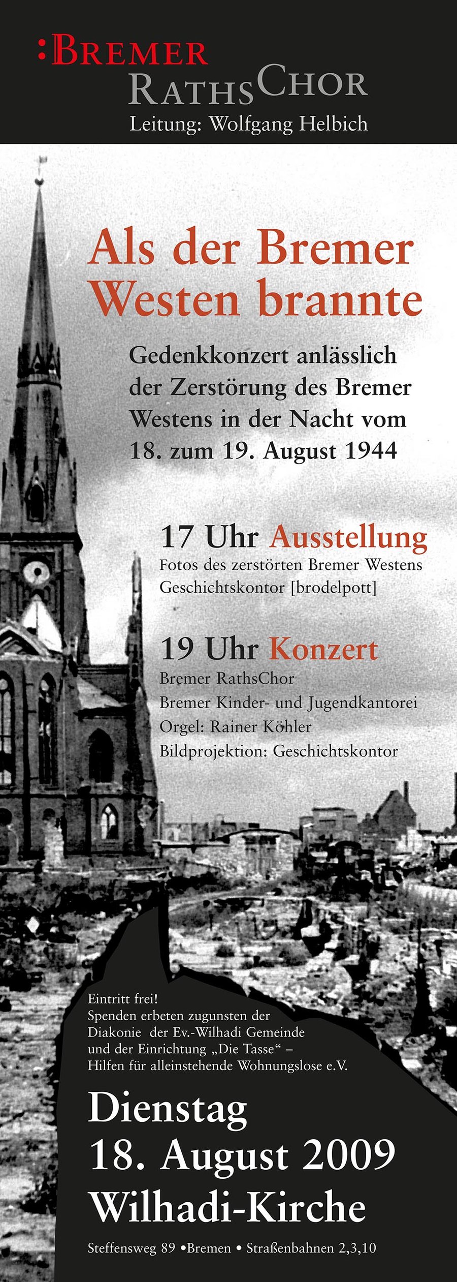 Plakat Gedenkkonzert 2009