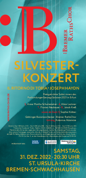 Flyer zum Silvester-Konzert 2022