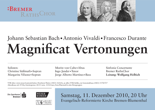 Plakat Magnificat-Konzert 2010